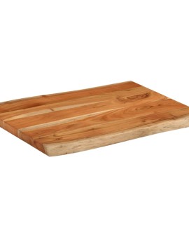 Tömör akácfa téglalap alakú asztallap 80x60x3,8 cm