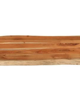 Tömör akácfa téglalap alakú asztallap 80x60x3,8 cm