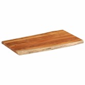 Tömör akácfa téglalap alakú asztallap 100x60x3,8 cm