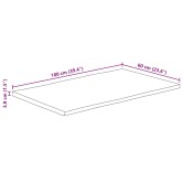 Tömör akácfa téglalap alakú asztallap 100x60x3,8 cm