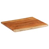 Tömör akácfa téglalap alakú asztallap 100x80x3,8 cm
