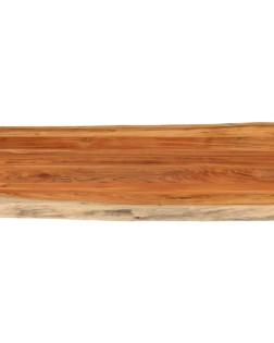 Tömör akácfa téglalap alakú asztallap 100x80x3,8 cm