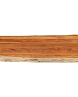 Tömör akácfa téglalap alakú asztallap 100x80x3,8 cm