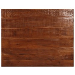 Tömör újrahasznosított fa téglalap alakú asztallap 90x80x2,5 cm