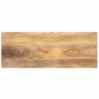 Tömör mangófa téglalap alakú asztallap 80x20x3,8 cm