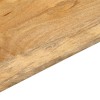 Tömör mangófa téglalap alakú asztallap 80x50x3,8 cm