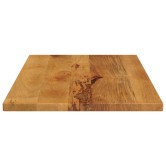 Tömör mangófa téglalap alakú asztallap 70x60x2,5 cm
