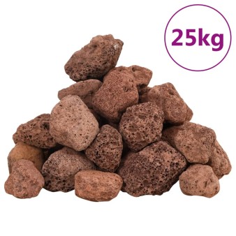 Piros vulkanikus kőzetek 3-5 cm 25 kg
