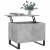Betonszürke szerelt fa dohányzóasztal 60 x 44,5 x 45 cm