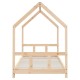 Gyerek tömör fenyőfa ágykeret 90 x 190 cm