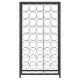 Fekete kovácsoltvas bortartó 45 palackhoz 54 x 18 x 100 cm