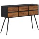 Tömör újrahasznosított tíkfa tálalóasztal fiókkal 116x30x76 cm Tömör újrahasznosított tíkfa tálalóasztal fiókkal 116x30x76 cm