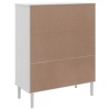 Senja fehér rattan hatású magasszekrény 90 x 40 x 112 cm