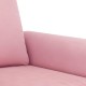 Kétszemélyes rózsaszín bársony kanapé 120 cm