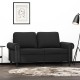 Kétszemélyes fekete bársony kanapé 120 cm Kétszemélyes fekete bársony kanapé 120 cm