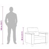 Krémszínű mikroszálas szövet kanapéfotel 60 cm