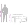 Kétszemélyes világosszürke mikroszálas szövetkanapé 120 cm