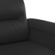 Fekete műbőr kanapéfotel 60 cm Fekete műbőr kanapéfotel 60 cm