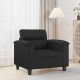 Fekete műbőr kanapéfotel 60 cm Fekete műbőr kanapéfotel 60 cm