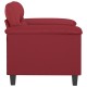 Bordó műbőr kanapéfotel 60 cm Bordó műbőr kanapéfotel 60 cm