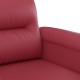 Bordó műbőr kanapéfotel 60 cm Bordó műbőr kanapéfotel 60 cm