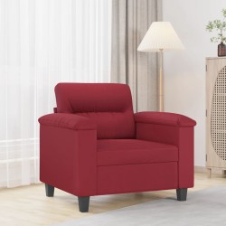Bordó műbőr kanapéfotel 60 cm