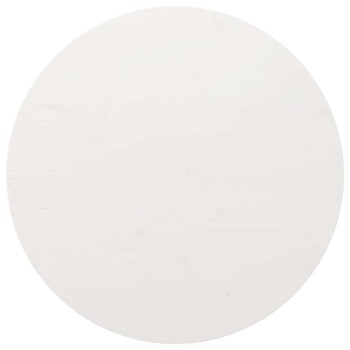 Fehér tömör fenyőfa kerek asztallap ø80 x 3 cm