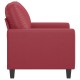 Bordó műbőr kanapéfotel 60 cm Bordó műbőr kanapéfotel 60 cm