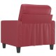 Bordó műbőr kanapéfotel 60 cm Bordó műbőr kanapéfotel 60 cm