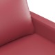 Bordó műbőr kanapéfotel 60 cm Bordó műbőr kanapéfotel 60 cm