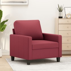 Bordó műbőr kanapéfotel 60 cm