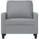 Világosszürke szövet kanapéfotel 60 cm Világosszürke szövet kanapéfotel 60 cm