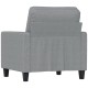 Világosszürke szövet kanapéfotel 60 cm Világosszürke szövet kanapéfotel 60 cm