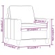 Világossárga szövet kanapéfotel 60 cm Világossárga szövet kanapéfotel 60 cm