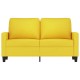 2 személyes világossárga szövet kanapé 120 cm