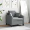 Világosszürke szövet kanapéfotel 60 cm