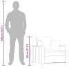 Világosszürke szövet kanapéfotel 60 cm
