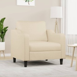 Krémszínű szövet kanapéfotel 60 cm