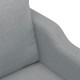 Kétszemélyes világosszürke szövetkanapé 120 cm Kétszemélyes világosszürke szövetkanapé 120 cm