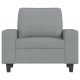 Világosszürke szövet kanapéfotel 60 cm Világosszürke szövet kanapéfotel 60 cm