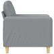 Világosszürke szövet kanapéfotel 60 cm Világosszürke szövet kanapéfotel 60 cm