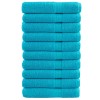 Prémium szaunatörölköző solund 10 db türkizkék 80 x 200 cm 600 g/m²