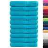 Prémium szaunatörölköző solund 10 db türkizkék 80 x 200 cm 600 g/m²