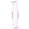 10 db aranyszínű rozsdamentes acél szekrényfogantyú 224 mm
