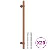 20 db bronz rozsdamentes acél szekrényfogantyú 224 mm