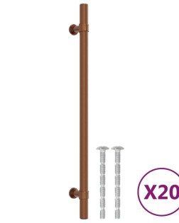 20 db bronz rozsdamentes acél szekrényfogantyú 224 mm