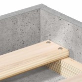 Betonszürke ágykeret 200 x 200 cm