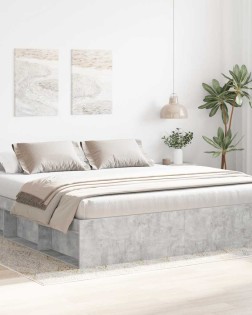 Betonszürke ágykeret 200 x 200 cm
