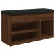 Barna tölgy színű szerelt fa cipőtároló pad 82 x 32 x 45,5 cm Barna tölgy színű szerelt fa cipőtároló pad 82 x 32 x 45,5 cm