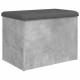 Betonszürke szerelt fa tárolópad 62 x 42 x 45 cm